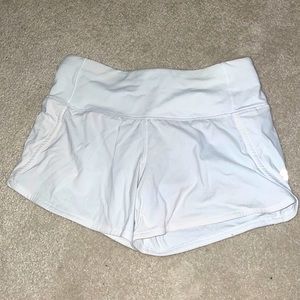 White size 0 lulu shorts. Only worn twice.